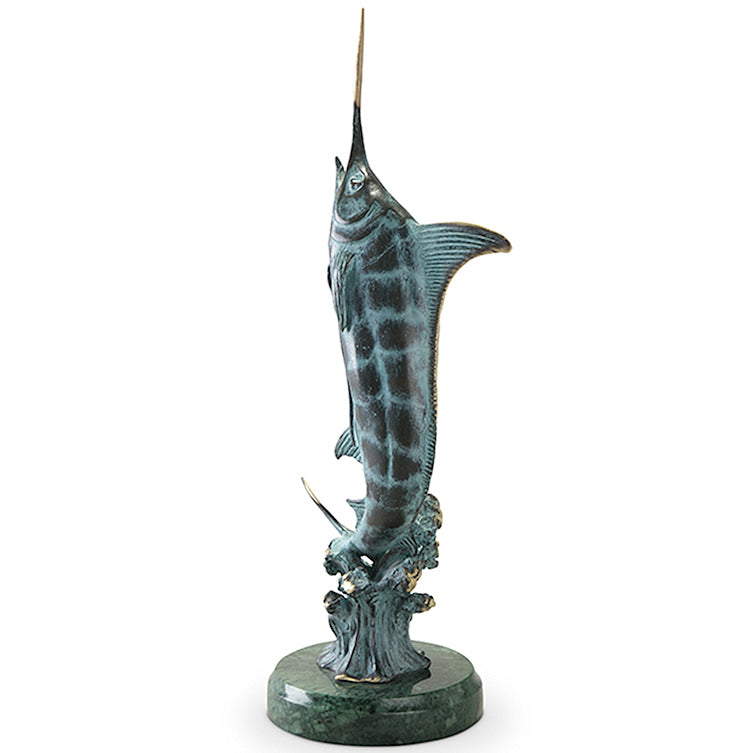 Bluewater Marlin Tabletop Sculpture - Nautical Luxuries
