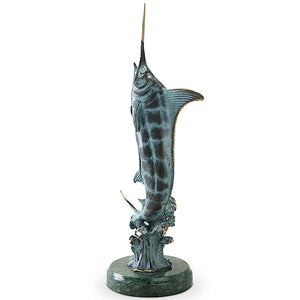 Bluewater Marlin Tabletop Sculpture - Nautical Luxuries