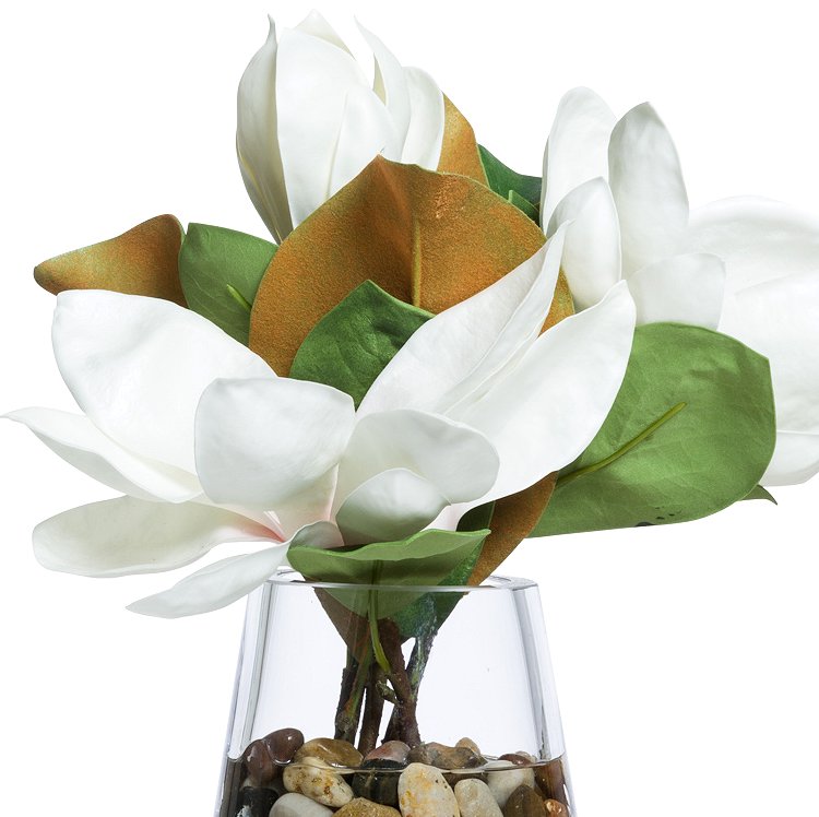 White Magnolia Stateroom Bouquet Yacht Silks Arrangement - Nautical Luxuries