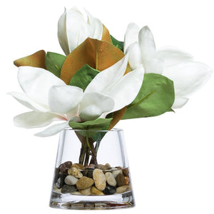 White Magnolia Stateroom Bouquet Yacht Silks Arrangement - Nautical Luxuries