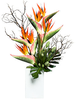 Bird Of Paradise Elegance Large Yacht Silks Arrangement - Nautical Luxuries