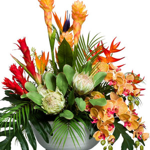 Tropical Splash Large Yacht Silks Centerpiece Arrangement - Nautical Luxuries