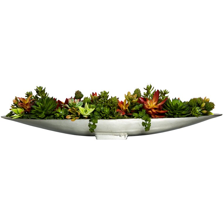succulent and floral centerpiece Succulents Onboard Long Yacht Silks Centerpiece Arrangement– Nautical Luxuries