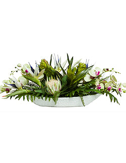 Delicate Tropical Mix Long Yacht Silks Arrangement