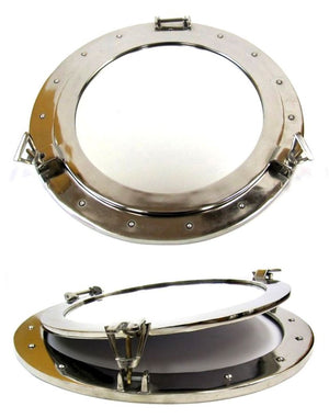 Nautical Porthole Chrome Mirrors - Nautical Luxuries