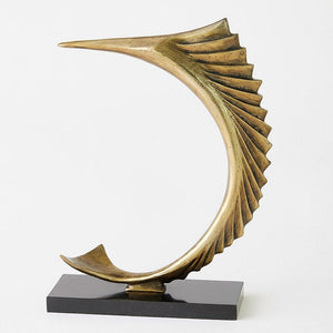 Baja Swordfish Modern Sculpture - Nautical Luxuries