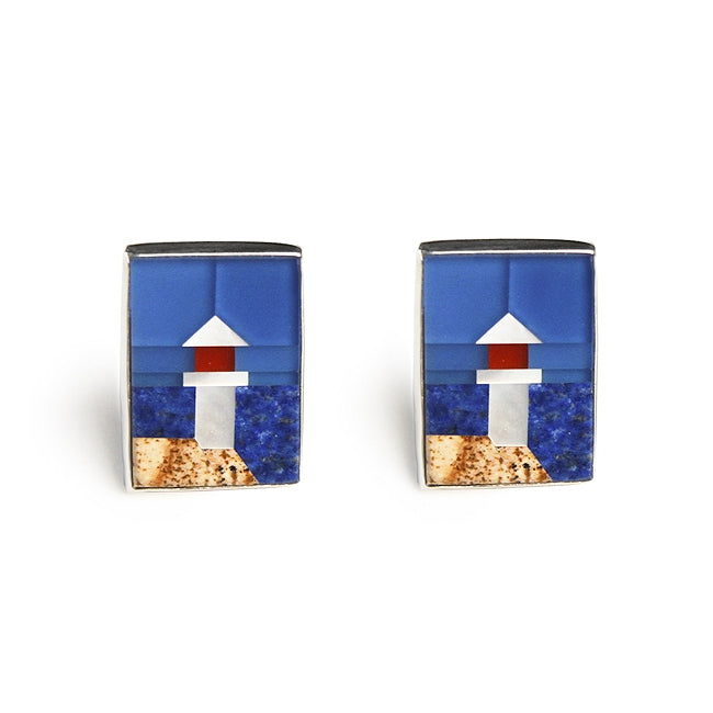 New England Lighthouse Cufflinks - Nautical Luxuries