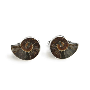 Nassau Nautilus Ammonite Cufflinks - Nautical Luxuries