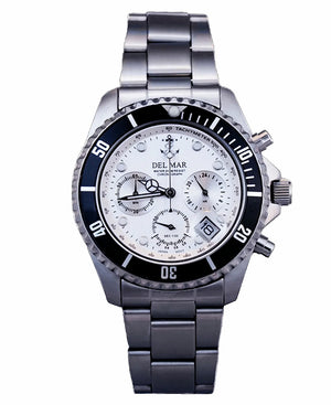 Ship's Anchor Stainless Chronograph Watches - Nautical Luxuries