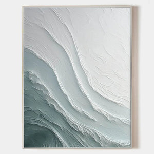 Coastal Abstracts: Blue Ocean Wave Sets - Nautical Luxuries