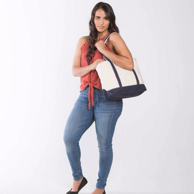 Classic Canvas Cooler Boat Tote - Nautical Luxuries