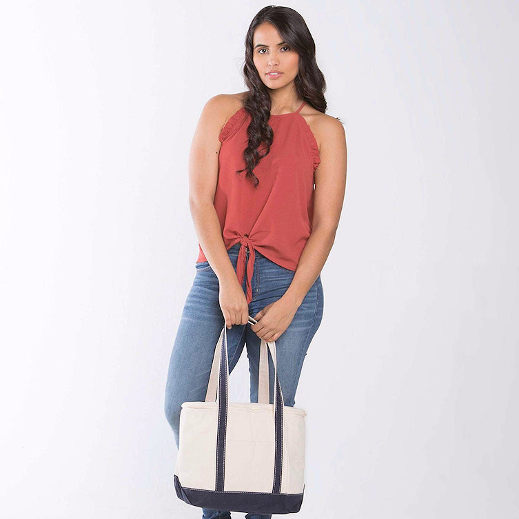 Classic Canvas Cooler Boat Tote - Nautical Luxuries