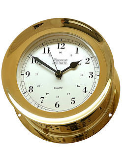 Weems & Plath Classic Brass Wall Clocks - Nautical Luxuries
