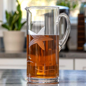Starfish Garden Coastal Glassware - Nautical Luxuries