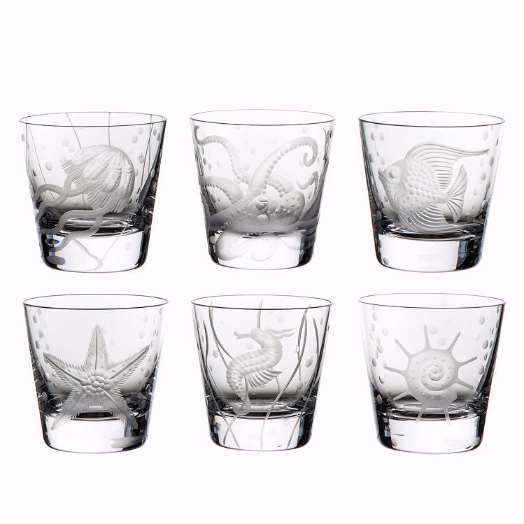 Fruti di Mare Bohemian Hand-Engraved Crystal Collection