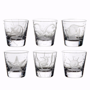 Fruti di Mare Bohemian Hand-Engraved Crystal Collection