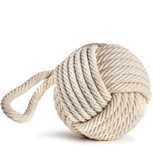 Cotton Monkey Fist Knot Nautical Doorstop Decor - Nautical Luxuries