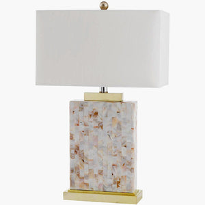 Contemporary Capiz Table Lamp Set - Nautical Luxuries