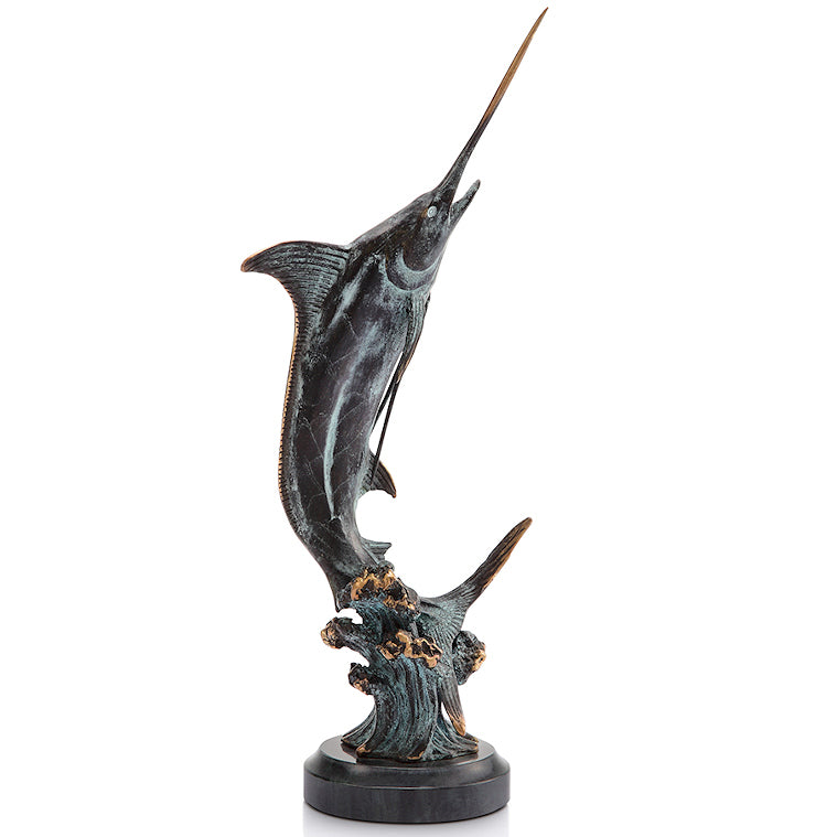 Bluewater Marlin Tabletop Sculpture - Nautical Luxuries