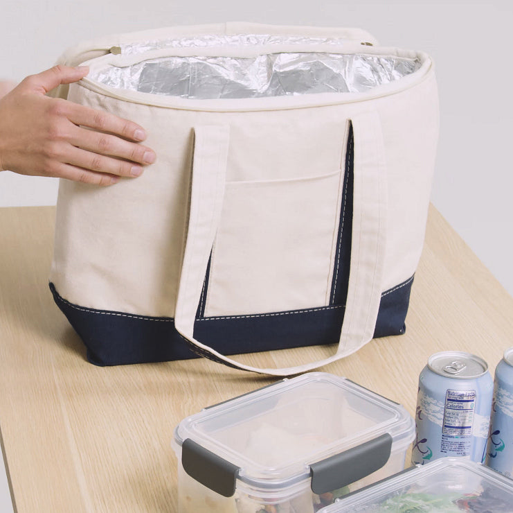 Classic Canvas Cooler Boat Tote - Nautical Luxuries