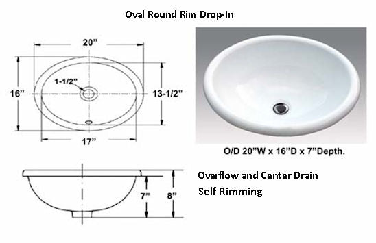 Line & Anchors Nautical Sink