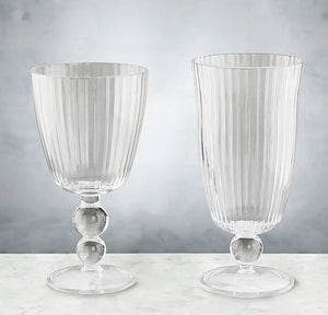 Venetian Elegance Acrylic Stemmed Glasses - Nautical Luxuries