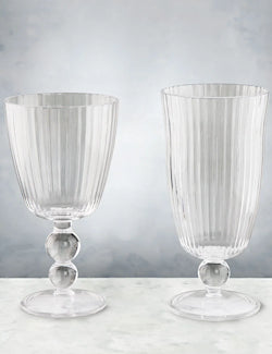 Venetian Elegance Acrylic Stemmed Glasses - Nautical Luxuries