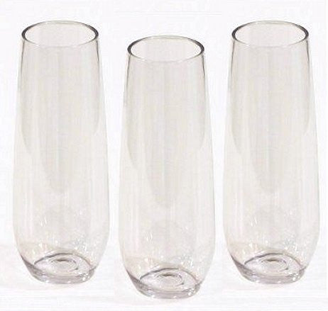 Non-Breakable Connoisseur Stemless Flutes - Nautical Luxuries