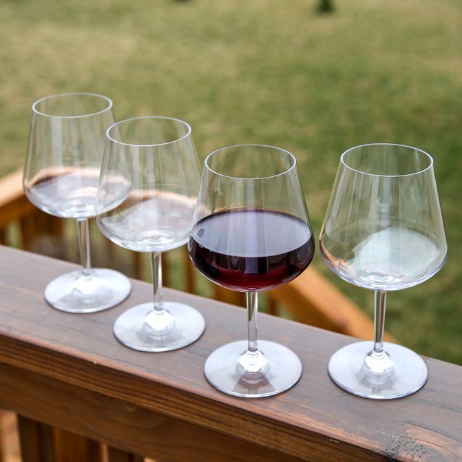 Non-Breakable Connoisseur Stem Wine Glasses