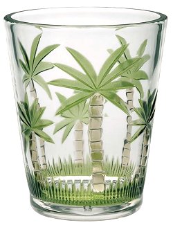 Key West Palm Acrylic Barware Collection - Nautical Luxuries