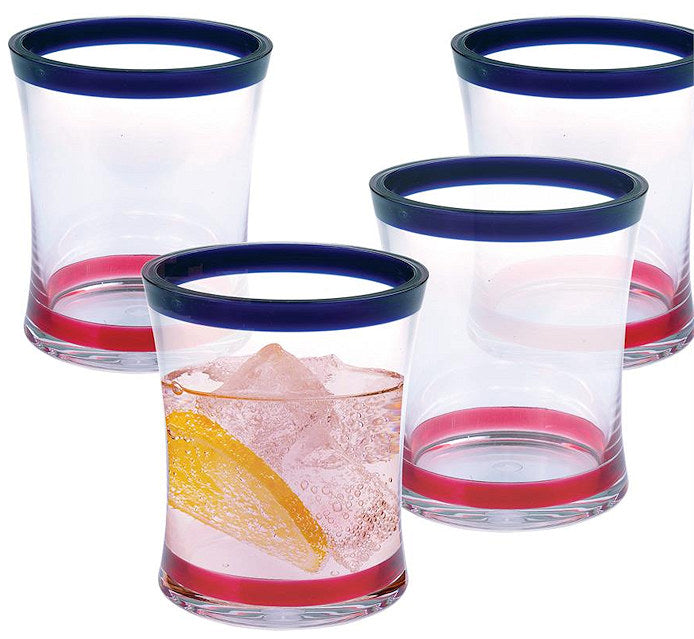 Patriotic Party Acrylic Glass Collection - Nautical Luxuries