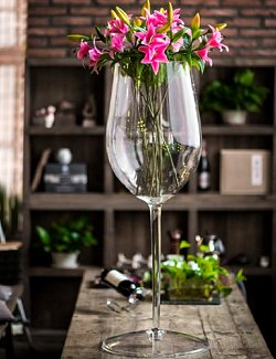 Grande Floor-Standing White Wine Glass Acrylic Ice Bucket - Nautical Luxuries