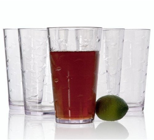 School Of Fish Acrylic Pitcher & Beverage Glass Sets - Nautical Luxuries