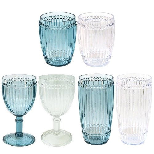 Water Beads Polycarbonate Wine Glasses - Nautical Luxuries