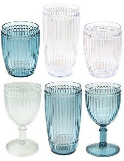 Water Beads Polycarbonate Wine Glasses - Nautical Luxuries