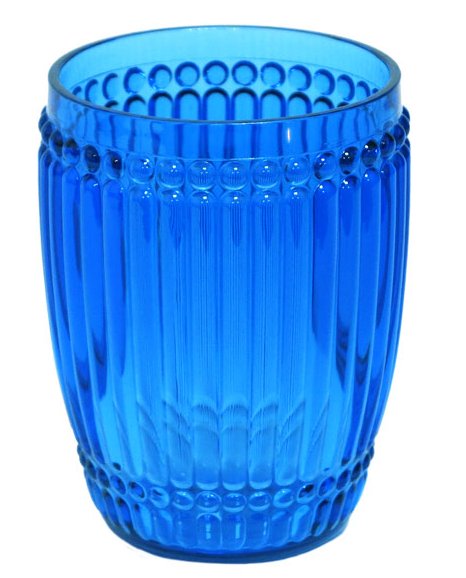 Cobalt Water Beads Polycarbonate Wine Glasses - Nautical Luxuries