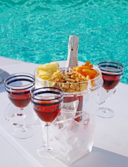 Acrylic Ice Bucket & Glass/Snacks Holder - Nautical Luxuries