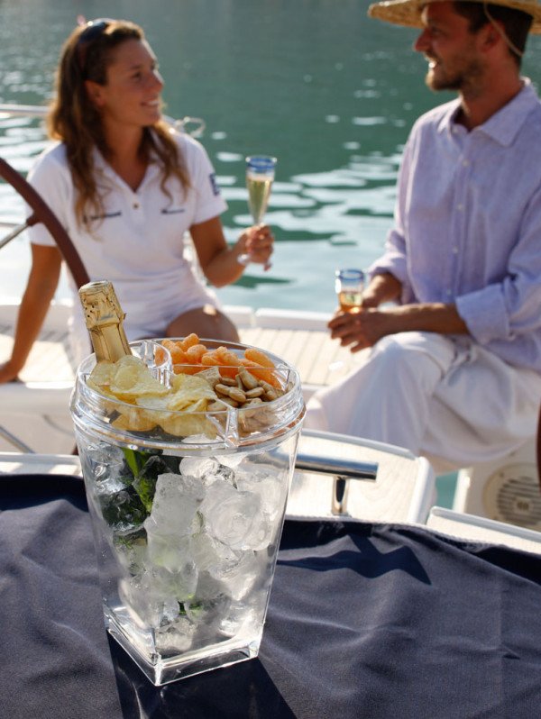 Acrylic Ice Bucket & Glass/Snacks Holder - Nautical Luxuries