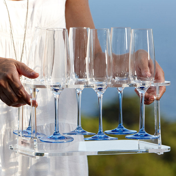 Acrylic Folding Wine/Champagne Glass Holder - Nautical Luxuries