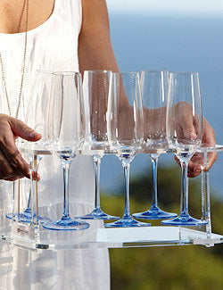 Acrylic Folding Wine/Champagne Glass Holder - Nautical Luxuries