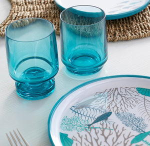 Island Passage Turquoise Acrylic Glasses - Nautical Luxuries