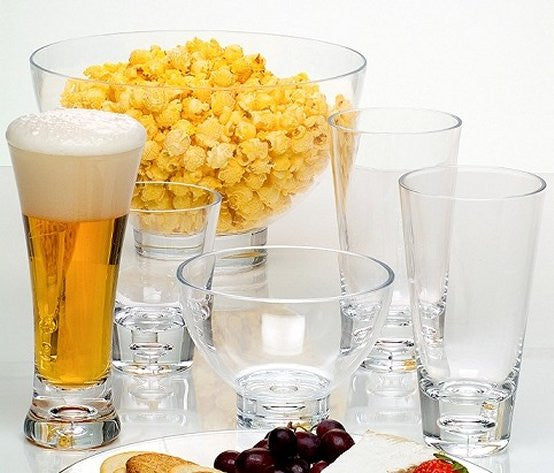 22oz platic amber tumblers Amber Glass Tumblers – Lys Set of 6