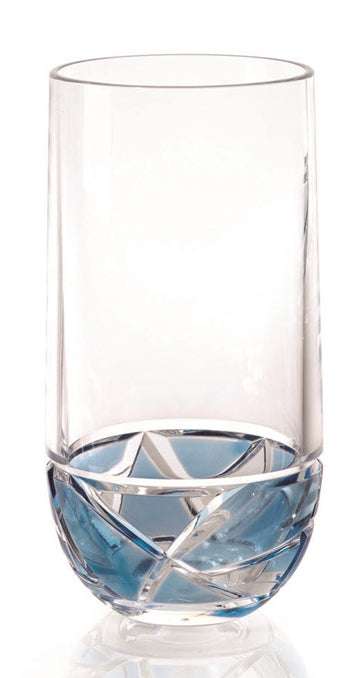 Niagara Blue Fracture Acrylic Glass Sets - Nautical Luxuries