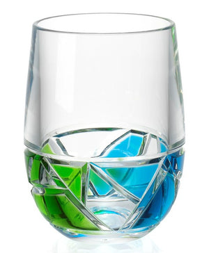 Ocean Waters Fracture Acrylic Glass Sets - Nautical Luxuries