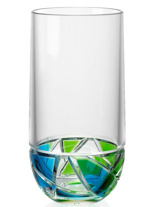 Ocean Waters Fracture Acrylic Glass Sets - Nautical Luxuries
