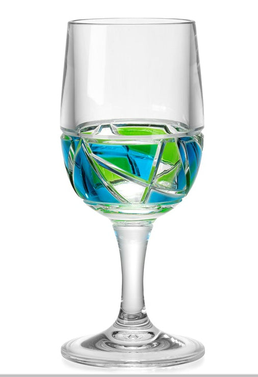Cerulean Seas Acrylic Floating Wine Glass