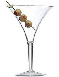Golden Age Flared Acrylic Martini Glasses - Nautical Luxuries