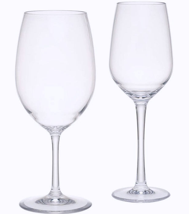 Delicato Clear Acrylic Glasses - Nautical Luxuries