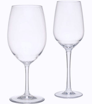 Delicato Clear Acrylic Glasses - Nautical Luxuries