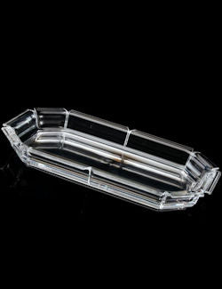 Flared Edge Heavy-Weight Acrylic Serving Tray - Nautical Luxuries